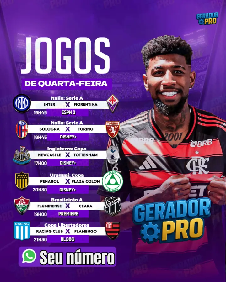 Exemplo de banner de jogos criado no Gerador Pro