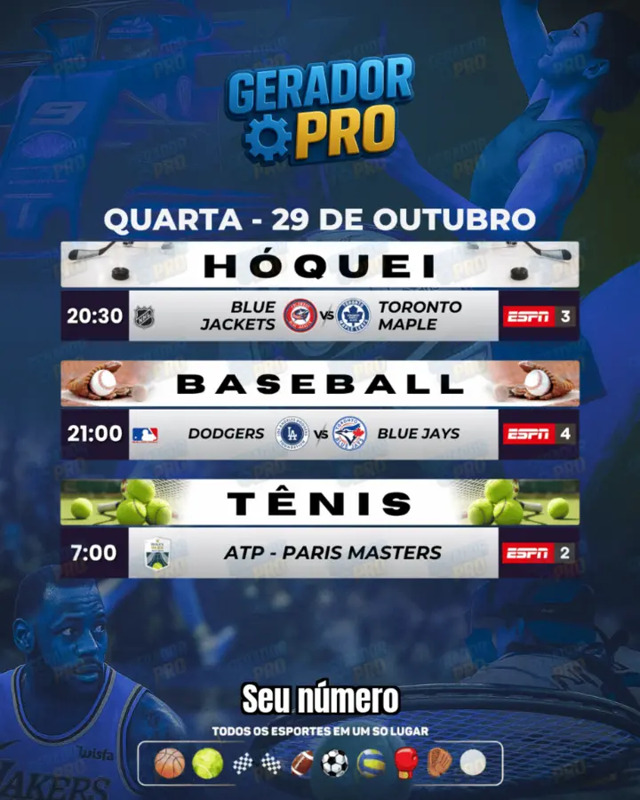 Banner com múltiplos esportes